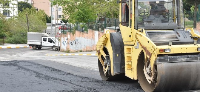 PENDİK'TE ASFALT SERİMİ 7 BÖLGEDE SÜRÜYOR