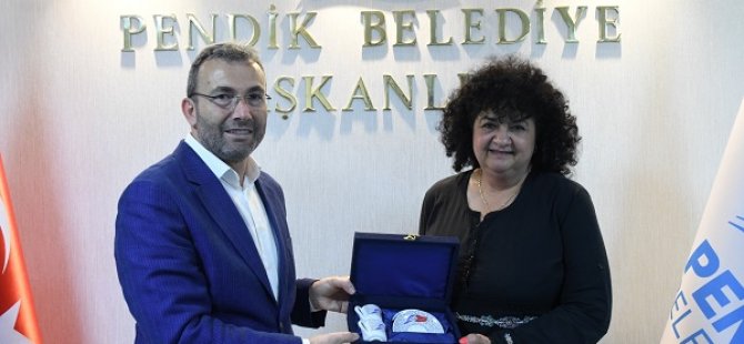 BULGAR HEYET PENDİK BELEDİYE BAŞKANI AHMET CİN'İ ZİYARET ETTİ