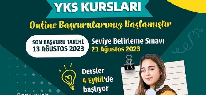 ÜMRANİYE'DE YKS, LGS VE TAKVİYE KURSLARI’NIN KAYITLARI BAŞLADI