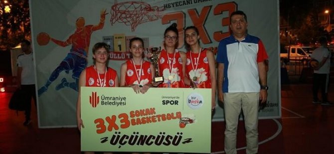 ÜMRANİYE'DE SOKAK BASKETBOL TURNUVASI’NDA ŞAMPİYONLAR BELLİ OLDU