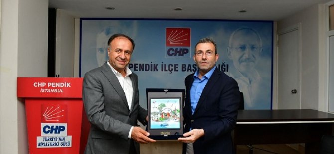 BAŞKAN AHMET CİN'DEN CHP PENDİK İLÇE BAŞKANI NİYAZİ GÜNERİ'YE ZİYARET