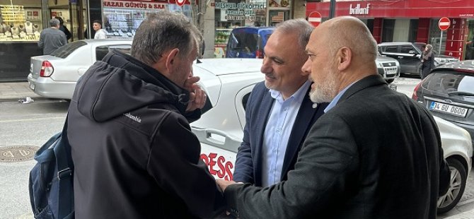 İYİ PARTİ PENDİK BELEDİYE BAŞKAN ADAYI SÜLEYMAN TURAN KAYNARCA MAHALLE  ESNAFIYLA BULUŞTU