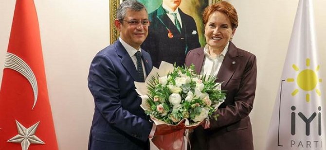 ÖZGÜR ÖZEL'LE GÖRÜŞEN MERAL AKŞENER; YEREL SEÇİMLERDE İŞBİRLİĞİNİ GİK'E SORACAĞIZ''