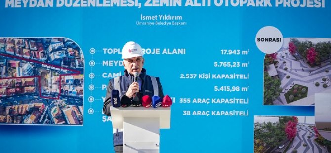 BAŞKAN YILDIRIM GÜNLÜK 100 BİN KİŞİYE HİZMET VERECEK YENİ MEYDAN PROJESİNİ DUYURDU