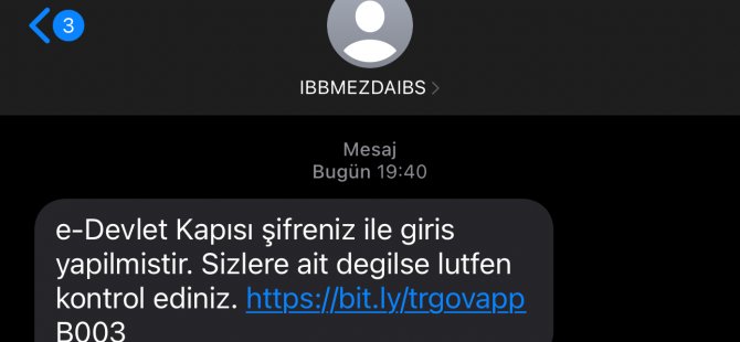 İBB'DEN E-DEVLET DOLANDIRICILIĞI İLE İLGİLİ AÇIKLAMA