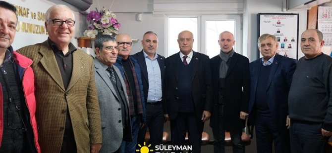 SÜLEYMAN TURAN'DAN PENDİK ESNAF VE SANATKARLAR ODASI'NA ZİYARET