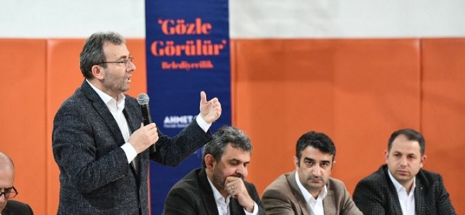 BAŞKAN AHMET CİN ERTUĞRULGAZİ MAHALLE SAKİNLERİYLE BİR ARAYA GELDİ