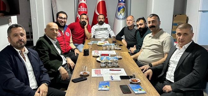 İYİ PARTİ KARTAL BELEDİYE BAŞKAN ADAYI ALTINOK ÖZ'DEN DİSK GENEL İŞ SENDİKASI'NA ZİYARET