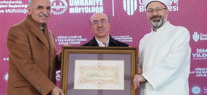 DİYANET İŞLERİ BAŞKANI PROF. DR. ALİ ERBAŞ ÜMRANİYE'DE CAMİ AÇILIŞINA KATILDI