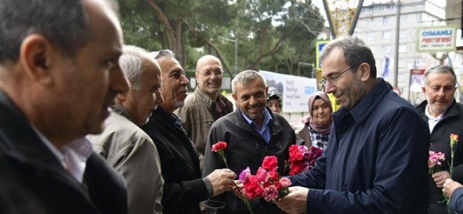 BAŞKAN AHMET CİN'İN YOĞUN SEÇİM MESAİSİ SÜRÜYOR