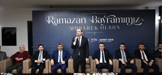 BAŞKAN AHMET CİN BAYRAMLAŞMA TÖRENİNE KATILDI