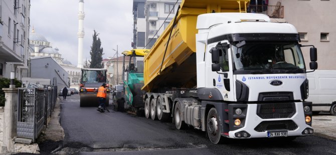 KARTAL'DA MAHALLE BAZLI ASFALT SERİM ÇALIŞMALARI DEVAM EDİYOR