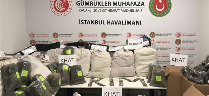 İSTANBUL HAVALİMANI'NDA 455 KİLO UYUŞTURUCU YAKALANDI