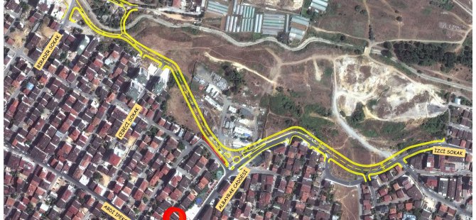 KAVAKPINAR ULUHAN CADDES'NDE ÇALIŞMALAR SÜRÜYOR