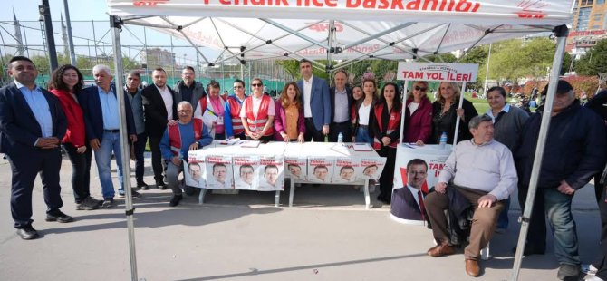 BAŞKAN GÖKHAN YÜKSEL'DEN PENDİK'TE  EKREM İMAMOĞLU'NUN İMZA KAMPANYASINA  DESTEK VERDİ