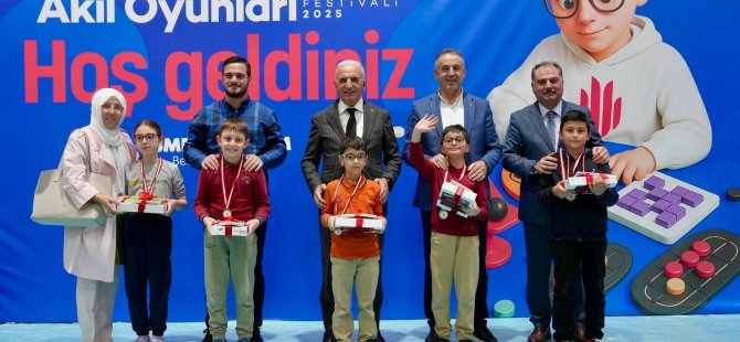 ÜMRANİYE’DE AKIL OYUNLARI FESTİVALİ’NDE ÖDÜLLER SAHİPLERİNİ BULDU