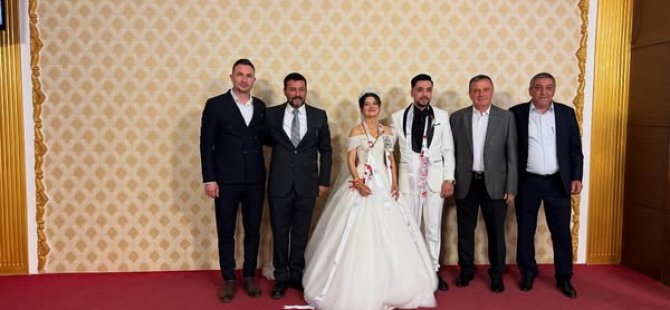 GAZETECİ SAKİ AKYÜZ'ÜN OĞLU TAHA AKYÜZ ELİF TÜZEK İLE DÜNYAEVİNE GİRDİ