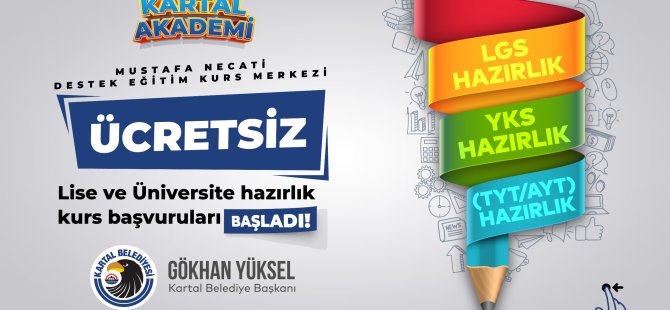 KARTAL BELEDİYESİ’NDEN EĞİTİME TAM DESTEK!