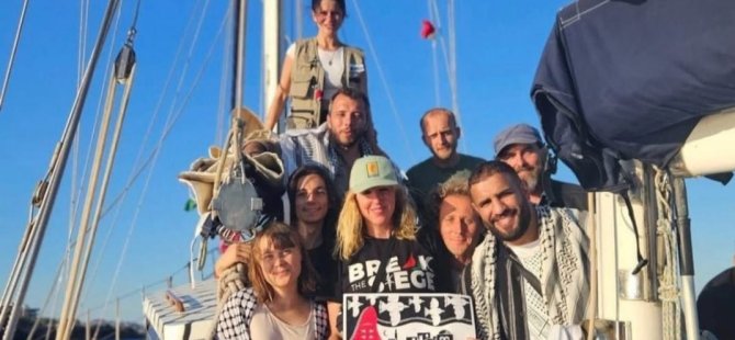 İSRAİL'DEN  GAZZE'YE İNSANİ YARDIM ULAŞTIRMAYA ÇALIŞAN MADLEN GEMİSİNE BASKIN