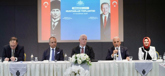 İSTANBUL VALİSİ DAVUT GÜL, ÜMRANİYE’DE MUHTARLARLA BİR ARAYA GELDİ