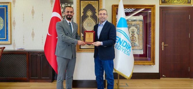 ANAVATAN PARTİSİ PENDİK İLÇE BAŞKANI FATİH KORKUSUZ'DAN BAŞKAN AHMET CİN'E ZİYARET