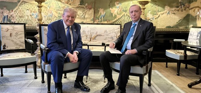 CUMHURBAŞKANI RECEP TAYYİP ERDOĞAN LAHEY'DE ABD BAŞKANI TRUMP İLE GÖRÜŞTÜ