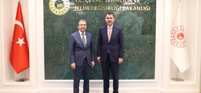BAŞKAN AHMET CİN’DEN BAKAN MURAT KURUM’A ZİYARET