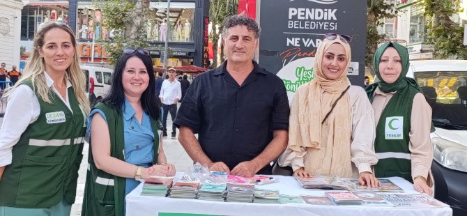 YEŞİLAY PENDİK,GAZİPAŞA MEYDANI'NDA BİLİNÇLENDİRME ÇALIŞMALARINA HIZ KESMEDEN DEVAM EDİYOR