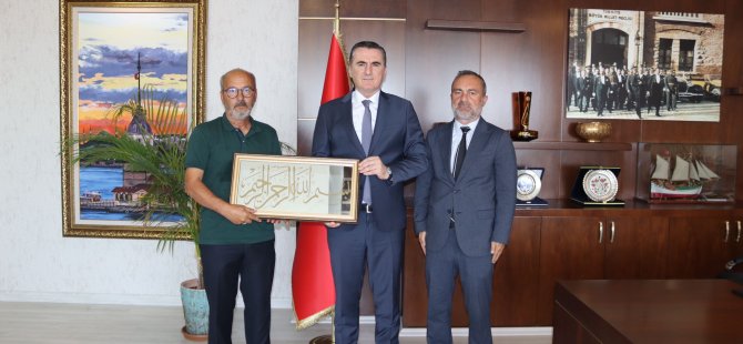 İSMAİL GASPİRALİ KIRIM VE KÜLTÜR DERNEĞİ BAŞKANI HAKKI KARADAŞ'TAN KAYMAKAMA ZİYARET