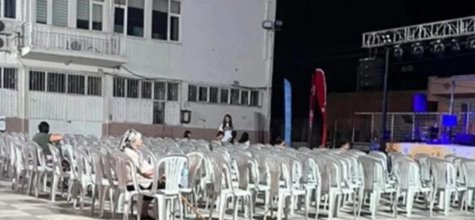 AYDIN'DA ÇERÇİOĞLU PROTESTOSU! KONSERE KİMSE GELMEDİ