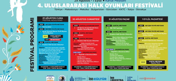 4. ULUSLARARASI HALK OYUNLARI FESTİVALİ KARTAL'DA BAŞLIYOR