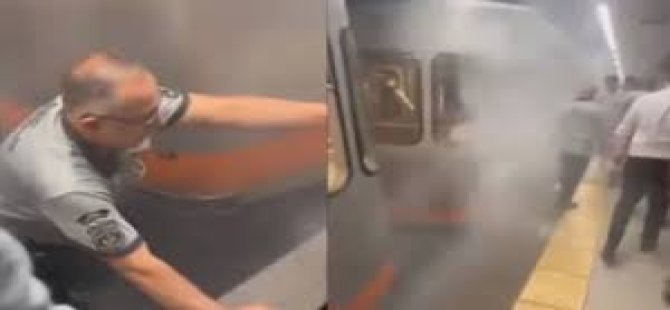 YENİKAPI METROSUNDA YANGIN PANİĞİ!