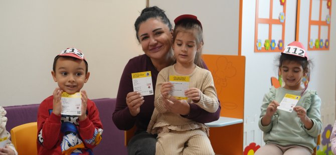 KARTAL BELEDİYESİ'NDEN KREŞ ÖĞRENCİLERİNE UYGULAMALI AFET EĞİTİMİ