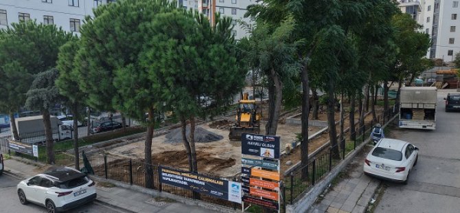1.000 M2 ALANLI ŞEHİT MURAT ÇELİK PARKI YENİLENİYOR