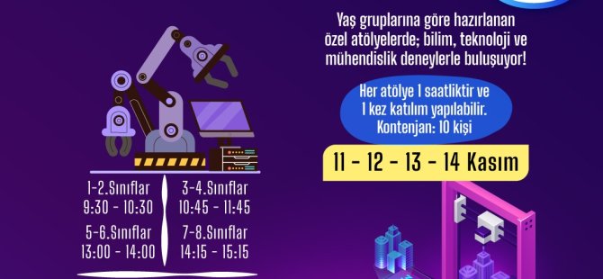 KARTAL BELEDİYESİ'NDEN ÇOCUKLARA BİLİM VE TEKNOLOJİ ATÖLYELERİ