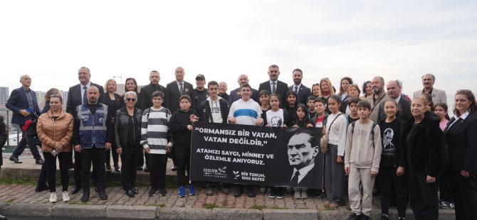 KARTAL'DA ATATÜRK SEVGİSİ DOĞAYLA BULUŞTU