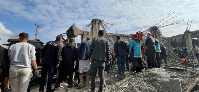 ŞANLIURFA'DA İNŞAAT ALANINDA GÖÇÜK 2 İŞÇİ HAYATINI KAYBETTİ