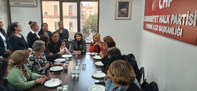 CHP İSTANBUL İL KADIN KOLLARI BAŞKANI HATİCE SELLİ DURSUN'DAN PENDİK CHP'YE  ANLAMLI ZİYARET
