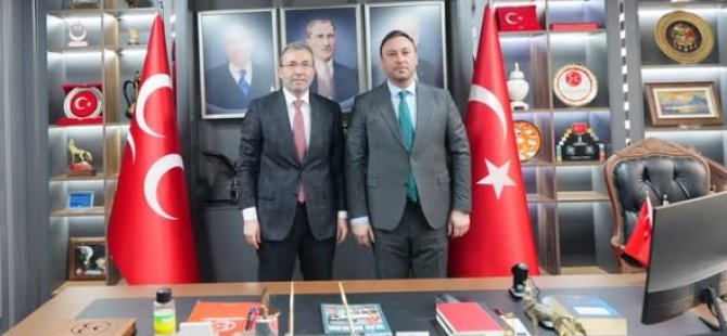PENDİK BELEDİYE BAŞKANI AHMET CİN'DEN MHP PENDİK İLÇE BAŞKANI EŞREF ERYILMAZ'A ZİYARET
