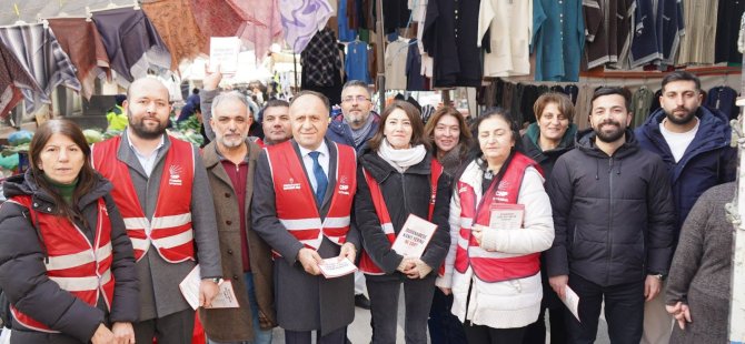 CHP PENDİK İLÇE BAŞKANLIĞI'NDAN ÇAMÇEŞME SEMT PAZARINDA ESNAF ZİYARETİ
