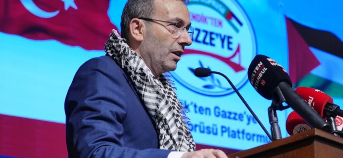 BAŞKAN AHMET CİN:''GAZZE'YE 600 KİŞİLİK ÇADIR KENT KURACAĞIZ''