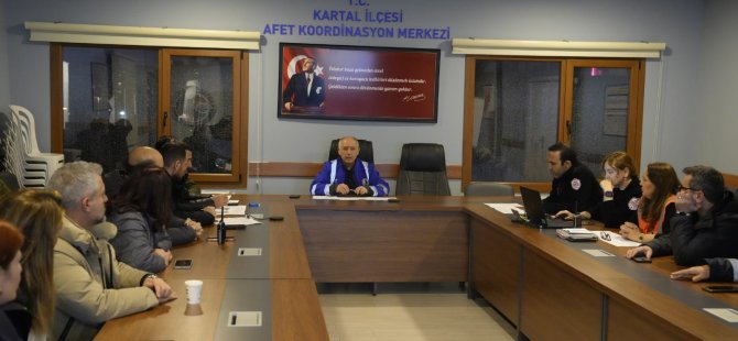 KARTAL’DA KAR VE FIRTINA RİSKİNE KARŞI AFET PLANI DEVREDE