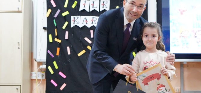 BAŞKAN AHMET CİN, ÖĞRENCİLERİN KARNE SEVİNCİNE ORTAK OLDU