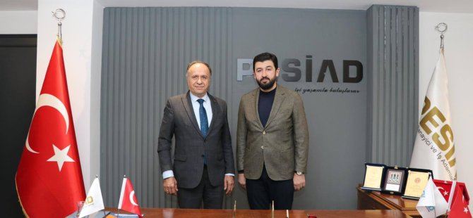 CHP PENDİK İLÇE BAŞKANI NİYAZİ GÜNERİ VE YÖNETİMİ PESİAD BAŞKANI CÜNEYT BATTAL'I ZİYARET ETTİ