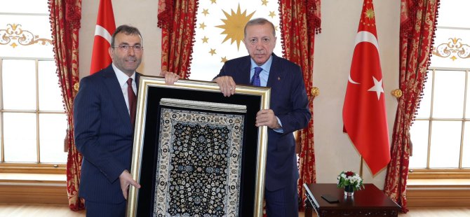 CUMHURBAŞKANI ERDOĞAN PENDİK BELEDİYE BAŞKANI AHMET CİN’İ KABUL ETTİ