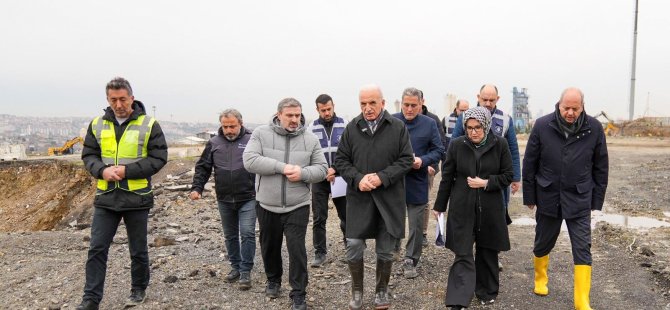 BAŞKAN İSMET YILDIRIM HEKİMBAŞI SPOR KÖYÜ ŞANTİYESİNDE İNCELEMELERDE BULUNDU