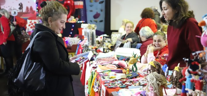 KARTAL'DA SEVGİLİLER GÜNÜ'NE ÖZEL KADIN EMEĞİ PAZARI BAŞLADI