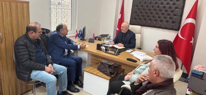 CHP PENDİK İLÇE BAŞKANI NİYAZİ GÜNERİ MUHTARLARA BULUŞMAYA  DEVAM EDİYOR