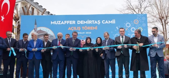 MUZAFFER DEMİRTAŞ CAMİİ İBATEDE AÇILDI
