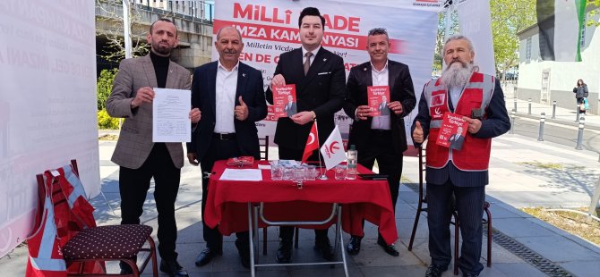 YENİDEN REFAH PARTİSİ KARTAL İLÇE BAŞKANLIĞI'NDAN KÜRECİK RADAR ÜSSÜ KAPATILSIN İMZA KAMPANYASI